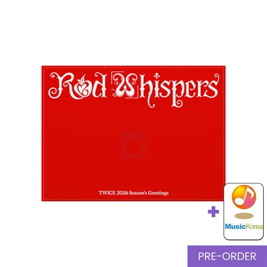 {PRE-ORDER} TWICE - 2026 SEASON’S GREETINGS [RED WHISPERS] + MusicKorea Photocard Set